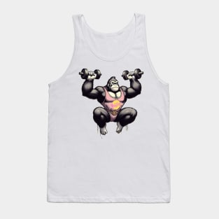 dumbbells monkey Tank Top